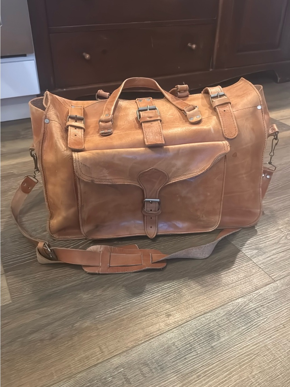 Vintage Leather Bag. Very Cool.